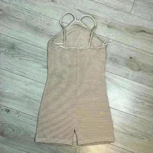 Zara Striped High Neck Romper Size M - Picture 6 of 12